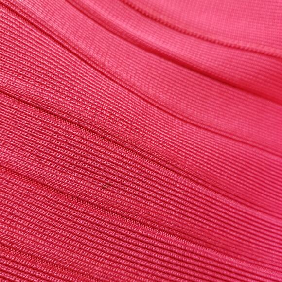 Herve Leger Candice Red Lipstick Dress Bodycon - Picture 13 of 14